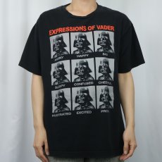 画像2: STAR WARS "EXPRESSIONS OF VADER" キャラクタープリントTシャツ BLACK L (2)
