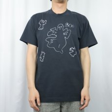 画像2: 90's USA製 ゴーストプリントTシャツ L (2)