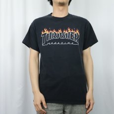 画像2: THRASHER ロゴプリントTシャツ BLACK M (2)