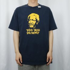 画像2: 2000's Redd Foxx "YOU BIG DUMMY" コメディアンプリントTシャツ NAVY L (2)