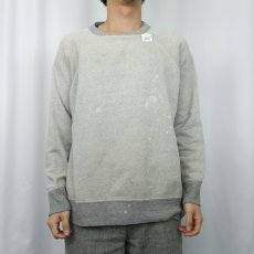 画像2: 60's〜 脇下三角ガゼット 2トーン 無地ラグランスウェット (2)