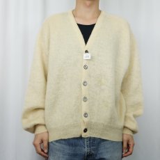 画像2: 60's himalaya ウール×モヘアニットカーディガン L (2)