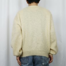 画像3: 60's himalaya ウール×モヘアニットカーディガン L (3)