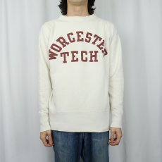 画像2: 50's Champion プリティランタグ "WORCESTER TECH" 両Ｖ プリントスウェット SIZE44 (2)