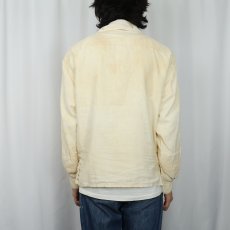 画像3: 40's EURO Military コットンガーゼ ショールカラー プルオーバーシャツ (3)