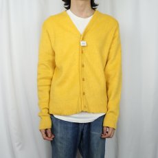 画像2: 60's Barclay ポリエステル×モヘアニットカーディガン L (2)