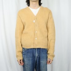 画像2: 60's Cobb Hill アクリル×モヘアニットカーディガン M (2)