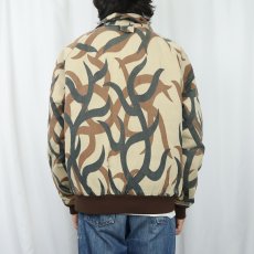 画像3: 80's ASAT トライバルカモ キルティングライナー ジップジャケット L (3)