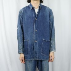 画像2: 40's WWII デニムカバーオール (2)