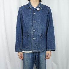 画像2: 40's WWII U.S.ARMY M-41 メタルボタン デニムカバーオール (2)