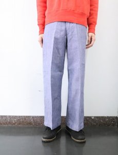 画像2: 50's FRENCH MILITARY リネンセーラーパンツ "ワンウォッシュ" DEADSTOCK 【W31 L28】 (2)