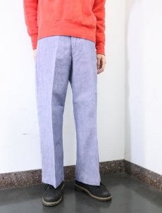 画像3: 50's FRENCH MILITARY リネンセーラーパンツ "ワンウォッシュ" DEADSTOCK 【W31 L28】 (3)