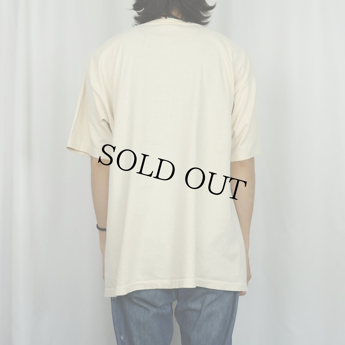 画像3: 90's BANANA REPUBLIC USA製 無地 ポケットTシャツ XL (3)