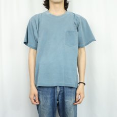 画像2: 80's BANANA REPUBLIC 後染め 無地 ポケットTシャツ (2)