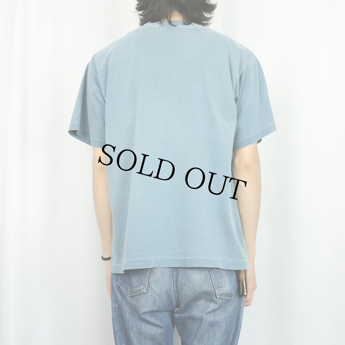 画像3: 80's BANANA REPUBLIC 後染め 無地 ポケットTシャツ (3)