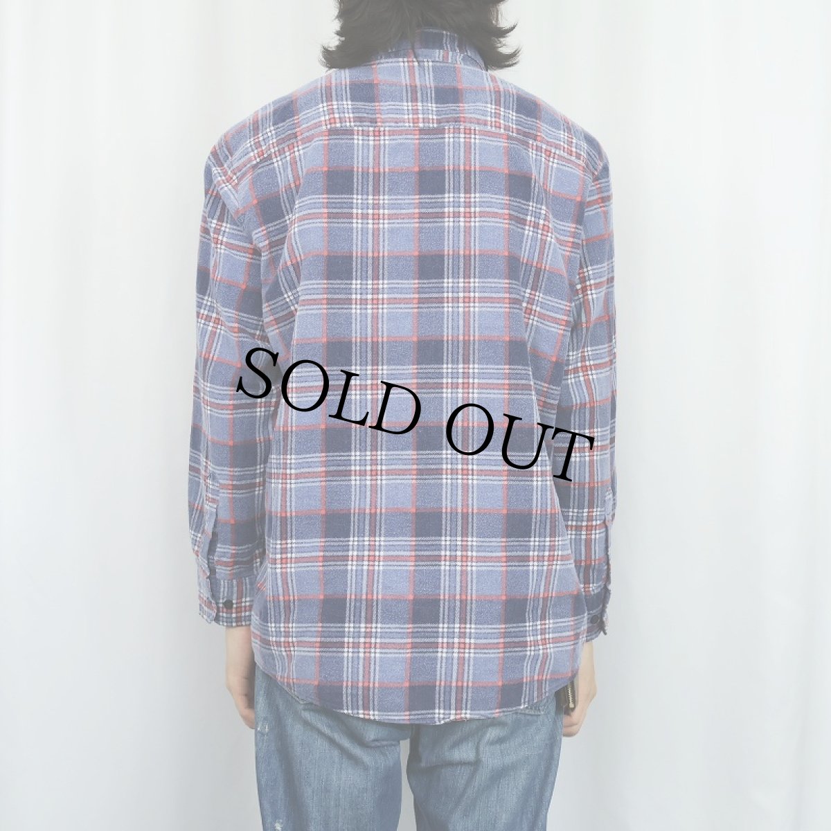 画像3: 〜80's チェック柄 プリントネルシャツ (3)