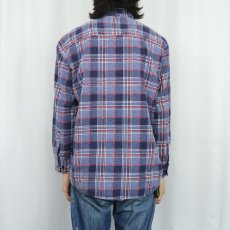 画像3: 〜80's チェック柄 プリントネルシャツ (3)