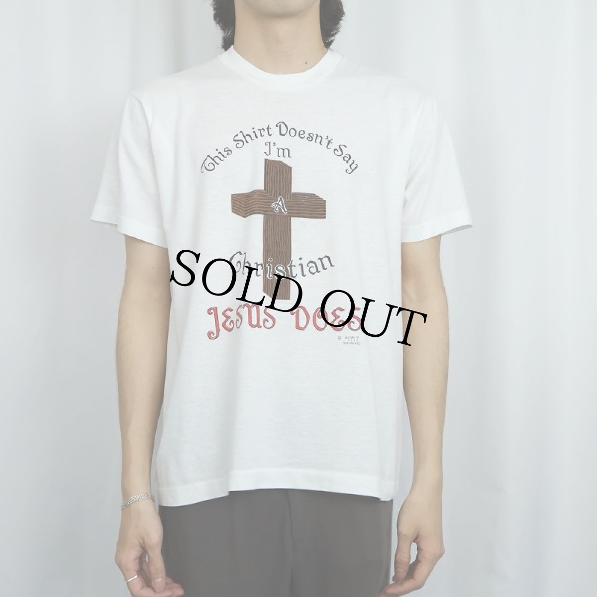 画像2: 90's USA製 "This Shirt Doesn't Say..." ジーザスプリントTシャツ L (2)