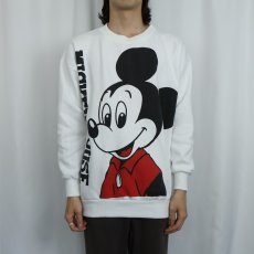 画像3: 80〜90's Disney MICKEY MOUSE USA製 キャラクタープリントスウェット L (3)