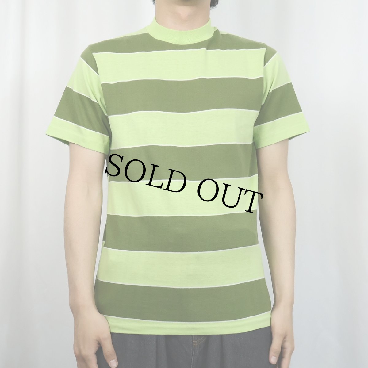 画像2: 70's Sears ボーダー柄 Tシャツ M (2)