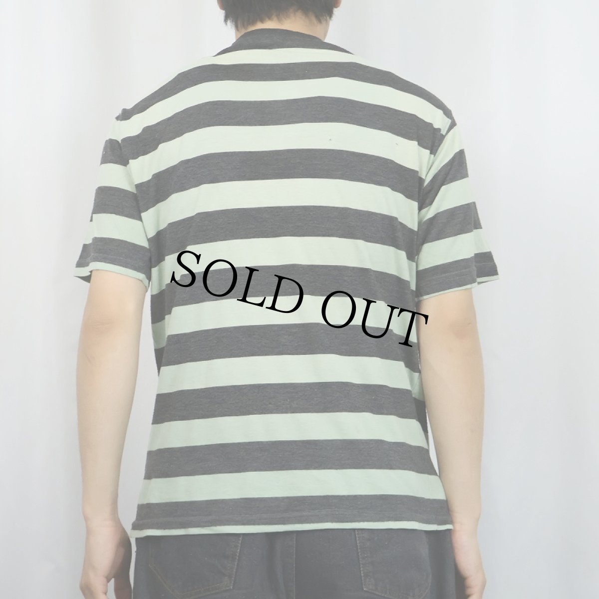 画像3: LE FROG ボーダー柄 Tシャツ M (3)
