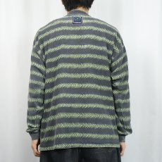 画像3: 90's Ocean Pacific ボーダー柄 ロンT L (3)