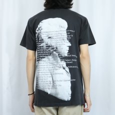 画像4: 90's Mozart FRANCE製 音楽家 イラストプリントTシャツ BLACK L (4)