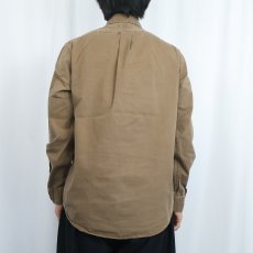 画像3: POLO Ralph Lauren ガンパッチ付き コットンシャツ M (3)