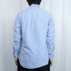 画像3: Ralph Lauren "CUSTOM FIT" ギンガムチェック柄 コットンボタンダウンシャツ S (3)