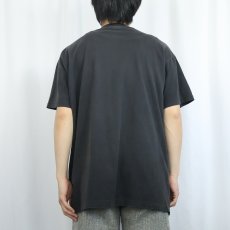 画像3: 90's Hanes USA製 無地 ポケットTシャツ BLACK XL (3)