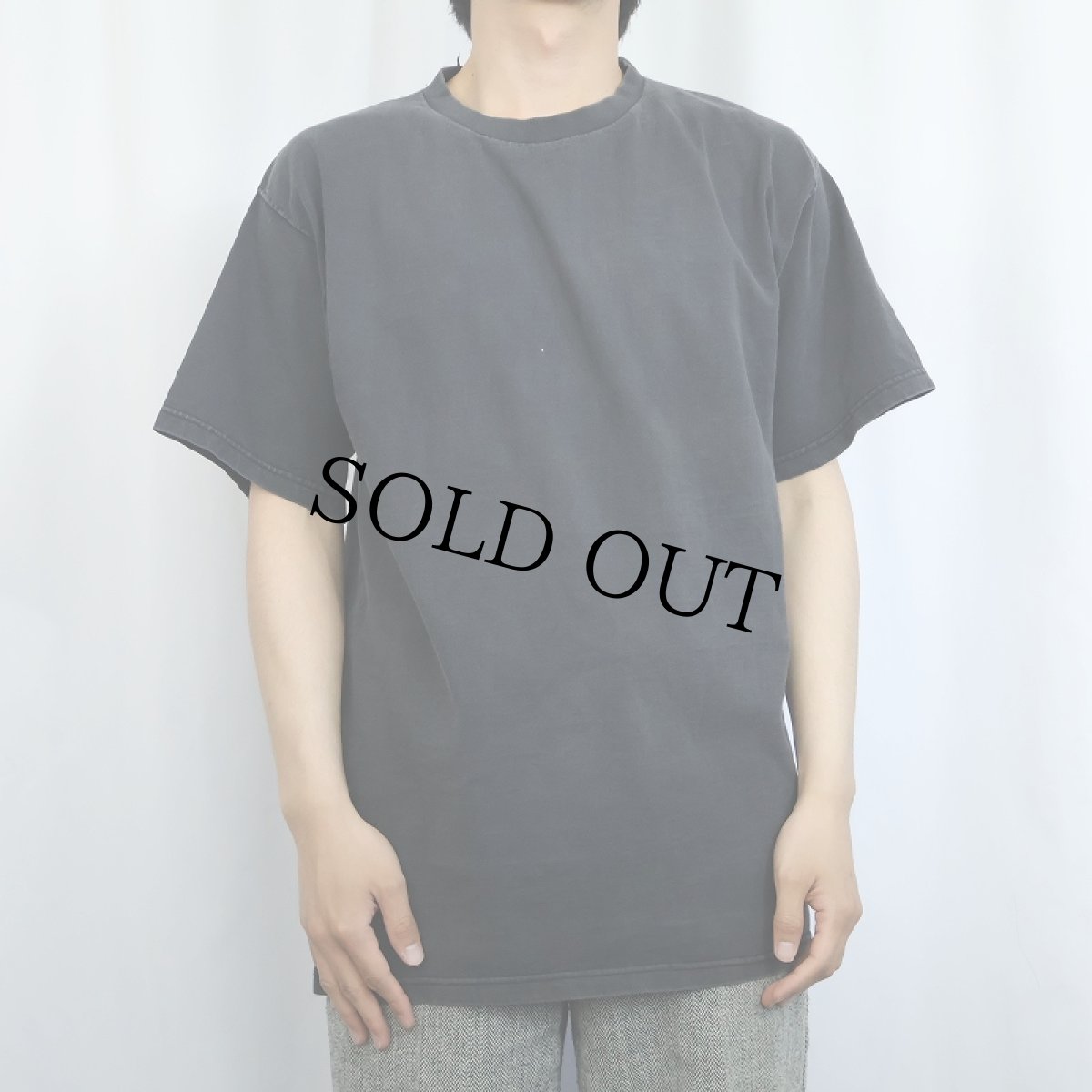 画像2: PLUMA USA製 無地Tシャツ M (2)