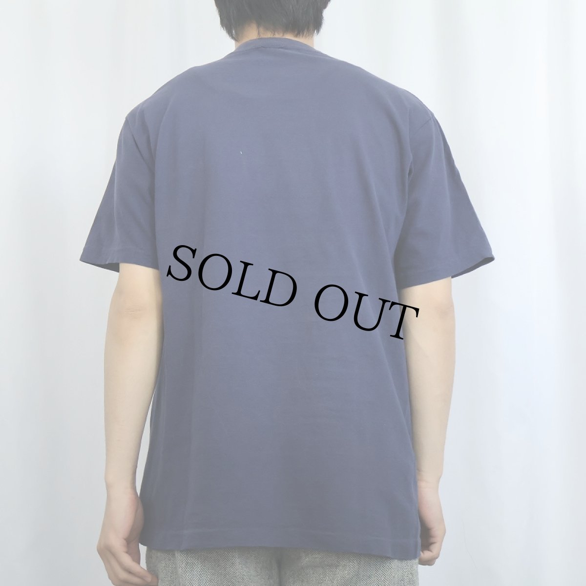 画像3: 90's JCPenney 無地 ポケットTシャツ NAVY XL (3)