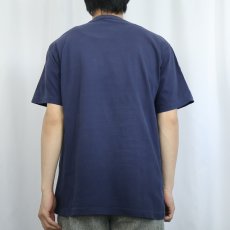 画像3: 90's JCPenney 無地 ポケットTシャツ NAVY XL (3)