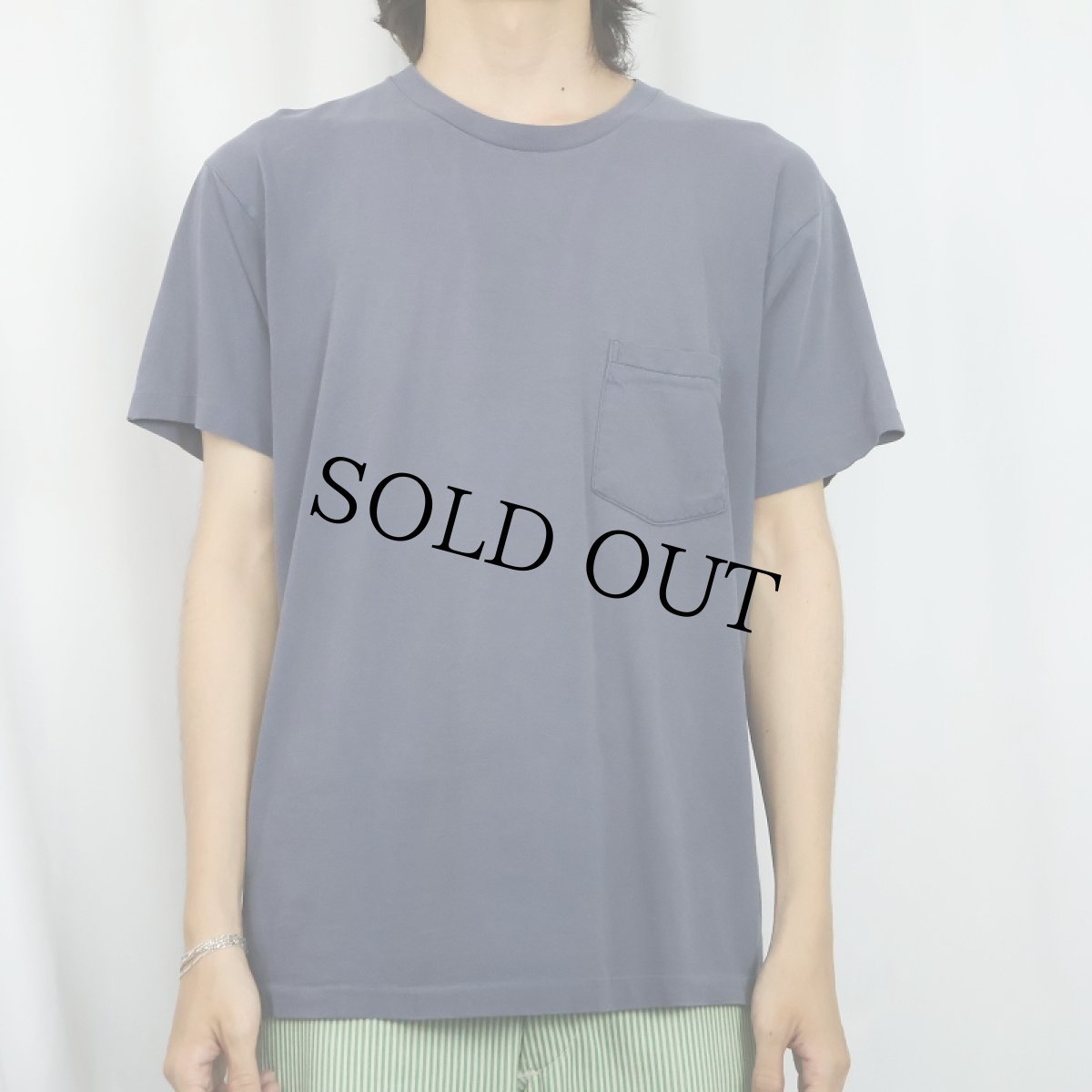 画像2: 90's GAP USA製 無地ポケットTシャツ M (2)