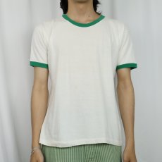 画像3: 70〜80's Champion バータグ USA製 "Oregon Ducks" イラストプリントリンガーTシャツ L (3)