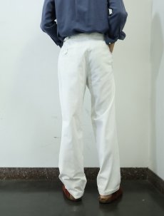 画像3: 90's POLO Ralph Lauren USA製 2タック サイドアジャスタ付き コットンチノトラウザーズ W27-32 (3)
