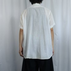 画像3: 60's VAN HEUSEN ストライプ柄織り コットンシャツ SIZE16 (3)