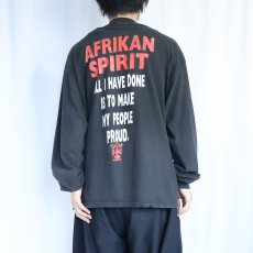 画像4: MOSHOOD "AFRIKAN SPIRIT..." プリントロンT BLACK XL (4)