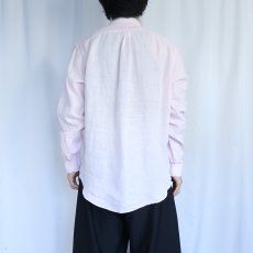 画像3: Ralph Lauren "CLASSIC FIT" リネンボタンダウンシャツ M (3)