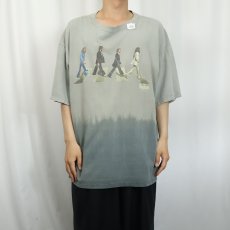 画像2: 2000's THE BEATLES "ABBEY ROAD" ロックバンドアルバムTシャツ (2)