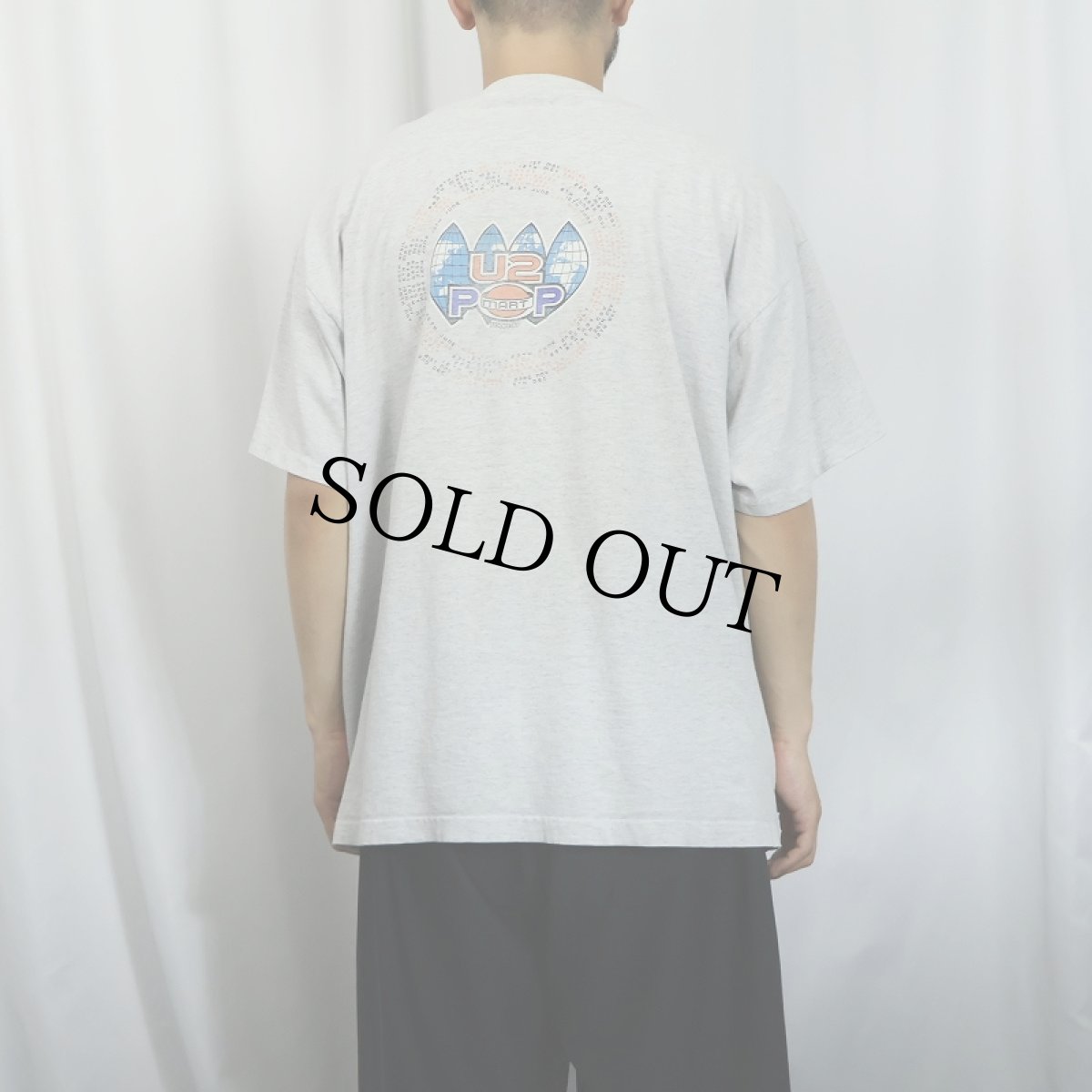 画像4: 90's U2 "POP" ロックバンドアルバムTシャツ XL (4)