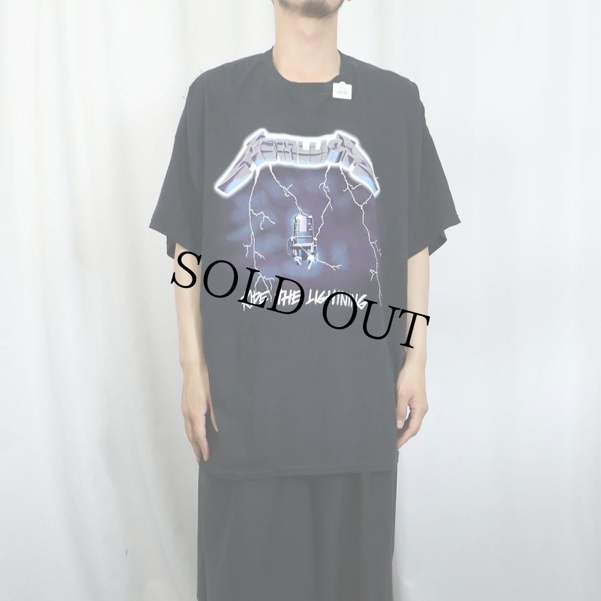 画像3: METALLICA "RIDE THE LIGHTNING" ヘヴィメタルバンドアルバムTシャツ BLACK 2X (3)