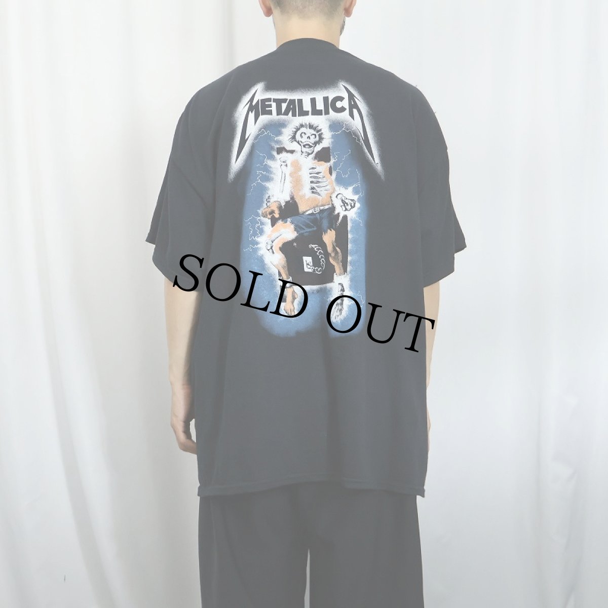 画像4: METALLICA "RIDE THE LIGHTNING" ヘヴィメタルバンドアルバムTシャツ BLACK 2X (4)