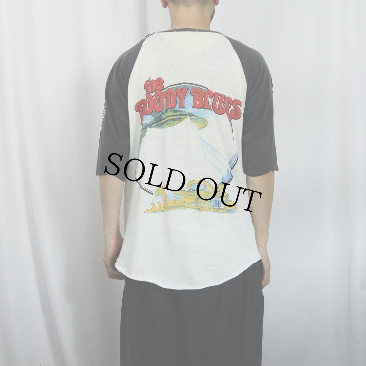 画像4: 70〜80's The Moody Blues ロックバンドラグランTシャツ (4)