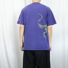 画像4: 90's USA製 イグアナ巻きプリントTシャツ L (4)