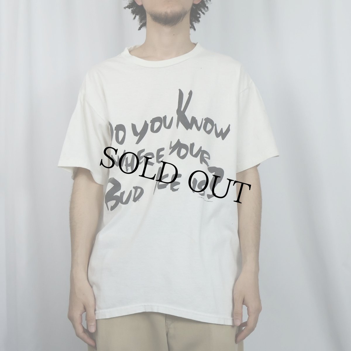画像3: 90's Bud ICE USA製 "Do You Know Where your Bud Ice is?" ビールメーカープリントTシャツ XL (3)