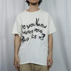 画像3: 90's Bud ICE USA製 "Do You Know Where your Bud Ice is?" ビールメーカープリントTシャツ XL (3)