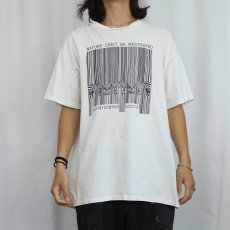 画像2: 90's USA製 "NATURE CAN'T BE RESTOCKED" シマウマプリントTシャツ XL (2)