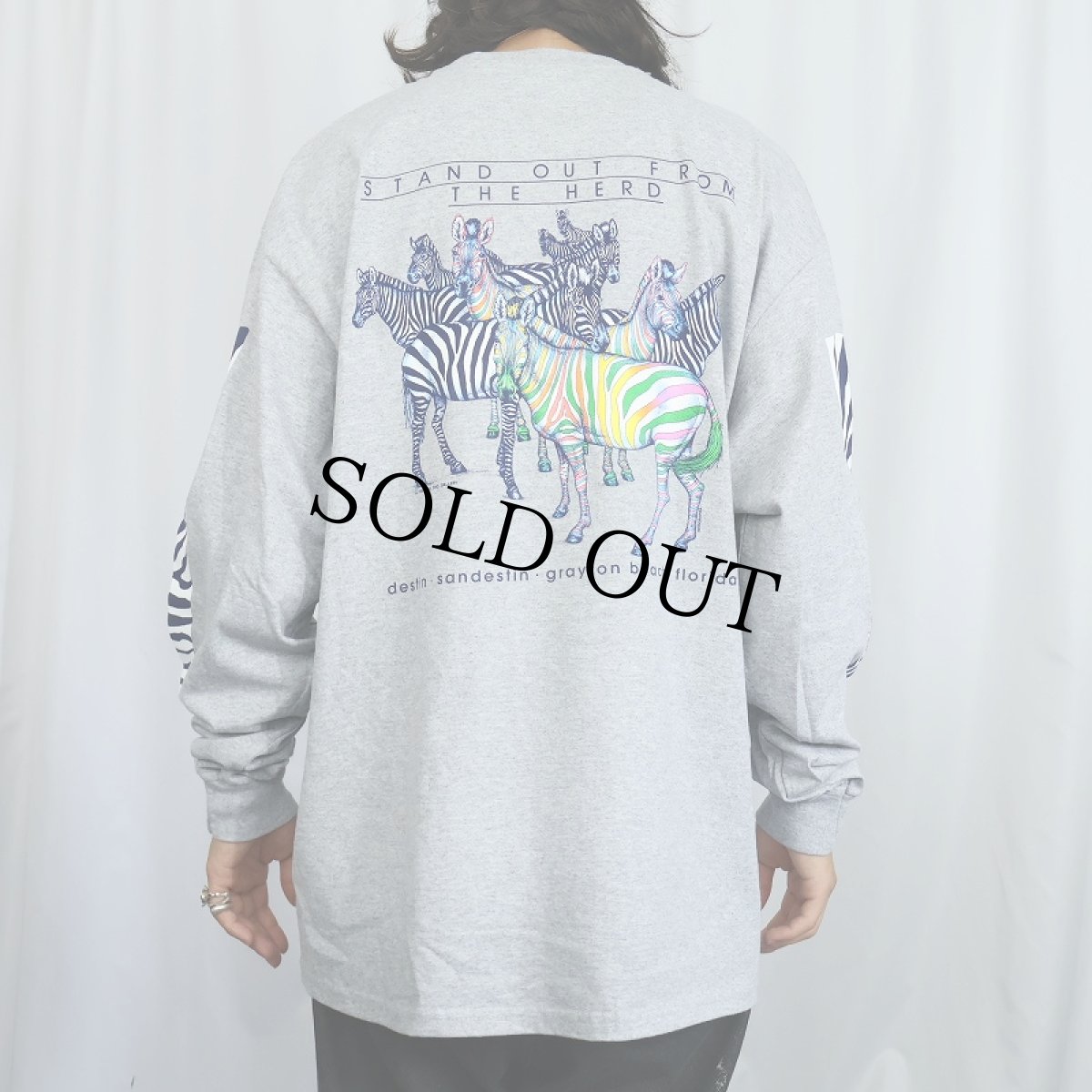画像4: THE ZOO GALLERY シマウマ アートプリントTシャツ XL (4)