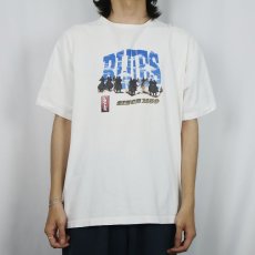 画像2: 90's Levi's USA製 "BLUES" プリントTシャツ L (2)
